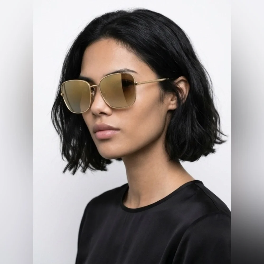 🆕 Dolce & Gabbana Gold Mirror Square Sunglasses